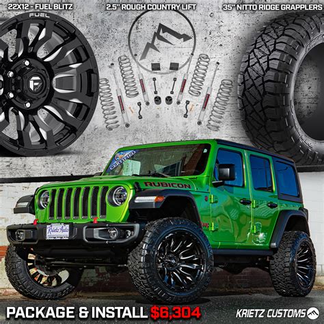 Lifted Jeep Wrangler Wheel Tires Package | Krietz Auto