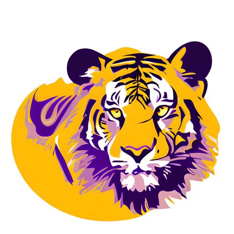 LSU Tigers Purple and Gold · Creative Fabrica