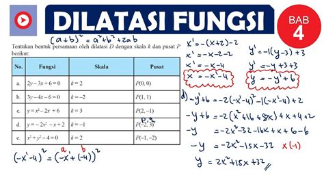 (DILATASI FUNGSI) TRANSFORMASI GEOMETRI MATEMATIKA SMA KELAS 11 # ...