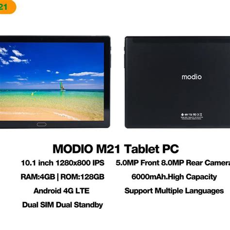 Modio M21 Android Tablet PC 4GB 128GB | Modio Tablet Price | Modio Tablet PC M21