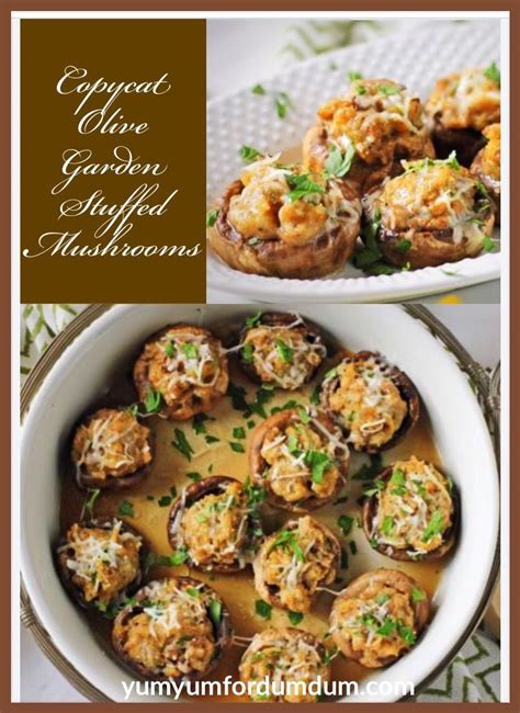 Yum Yum for Dum Dum: Copycat Olive Garden Stuffed Mushrooms