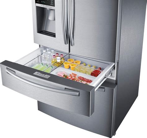 Customer Reviews: Samsung 24.7 Cu. Ft. 4-Door French Door Refrigerator with Thru-the-Door Ice ...