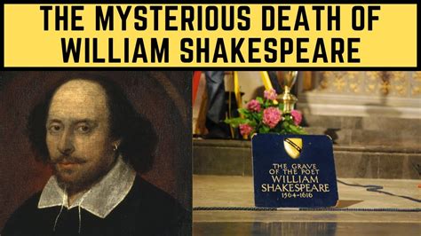 The MYSTERIOUS Death Of William Shakespeare - YouTube