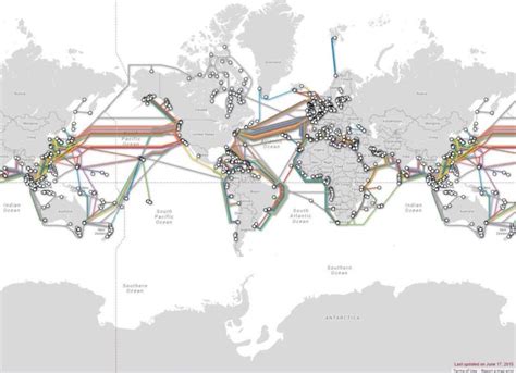 Map : All the underwater fiber optic cables that provide the internet ...