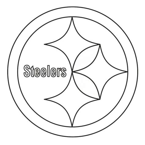 pittsburgh steelers from nfl teams coloring logo pages | Football ...