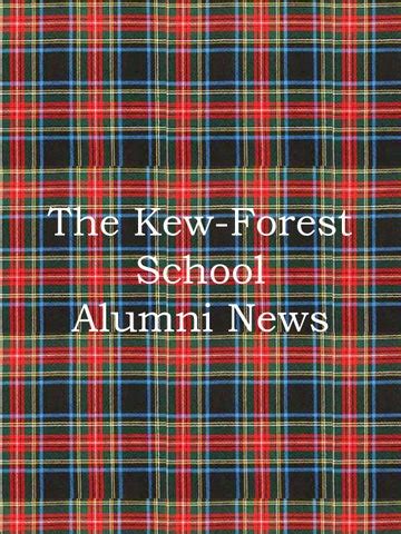 The Kew-Forest School Alumni News by Erica Lin - Issuu