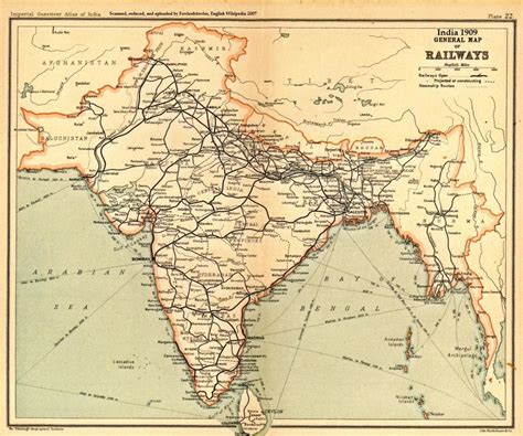 General Railways Map of India, 1909. - Maps on the Web