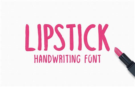 Lipstick Handwriting Font — Medialoot