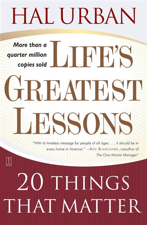 Life's Greatest Lessons | Book by Hal Urban | Official Publisher Page | Simon & Schuster