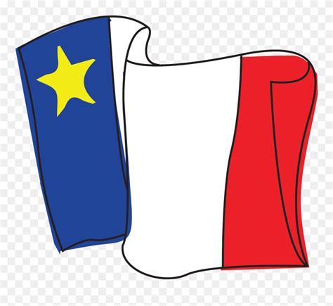 Acadian Flag Drawing Clipart (#5375017) - PinClipart