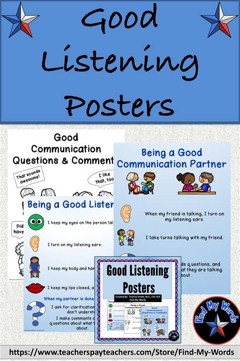 These no prep posters are great to remind speech and language students, as well as classroom ...