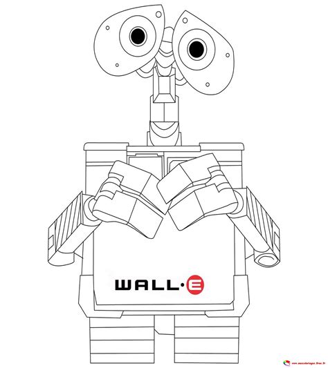 Wall-E image to print and color - Wall E - Coloring pages for kids