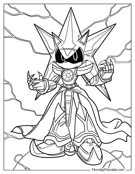 24 Metal Sonic Coloring Pages (Free PDF Printables)