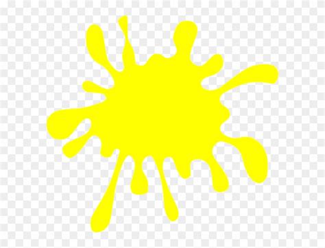 Yellow Splat Clip Art At Clker - Yellow Colour Splash Clipart - Free Transparent PNG Clipart ...