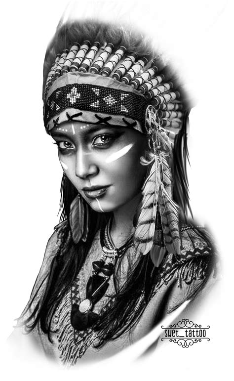 Pin by Светозар Хохлов on Swet_tattoo sketch | Indian tattoo, Indian girl tattoos, American ...