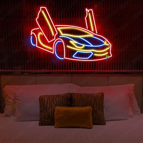 Neon Car Sign Led Sports Car Sign - PageNeon