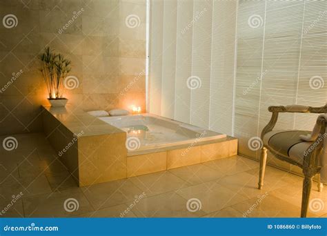 Bubble-bath and candles stock photo. Image of open, restroom - 1086860