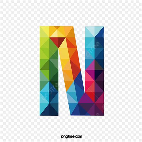 Letter N Vector Hd Images, Colorful Letters N, Letter, Colorful, N PNG Image For Free Download