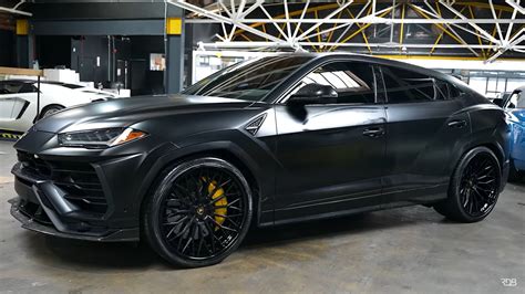 Lambo Urus on 24s Gets Some Imperative Optimizations, Rides Satin Black-Wrapped - autoevolution