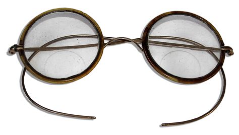 Lot Detail - George Burns Wide-Rimmed Circular Glasses