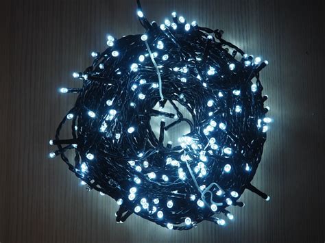 Guirlande lumineuse LED extérieure de Noël 35m 480 LED blanc pur et flash