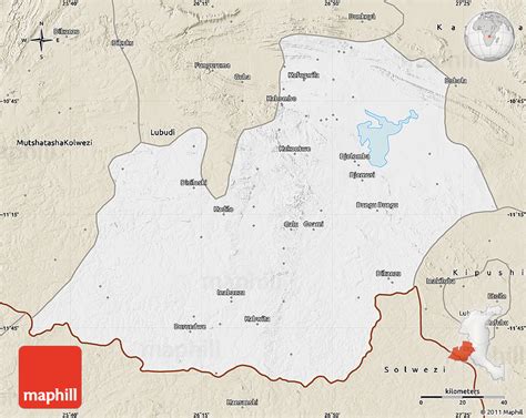 Classic Style Map of Kambove/Likasi