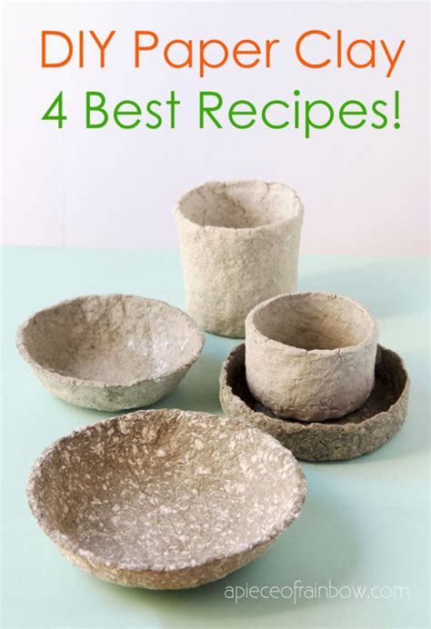 Easy DIY Paper Mache Clay : 4 Best Recipes! - A Piece Of Rainbow