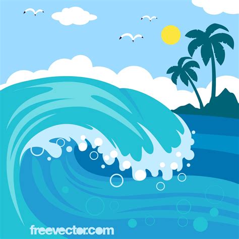 cartoon ocean waves - Clip Art Library