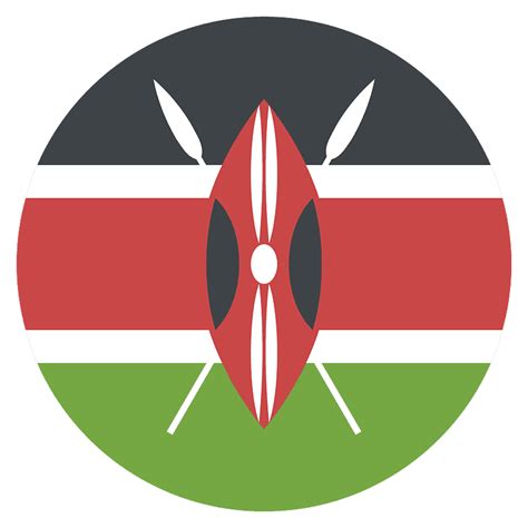 Kenya flag emoji clipart. Free download transparent .PNG | Creazilla