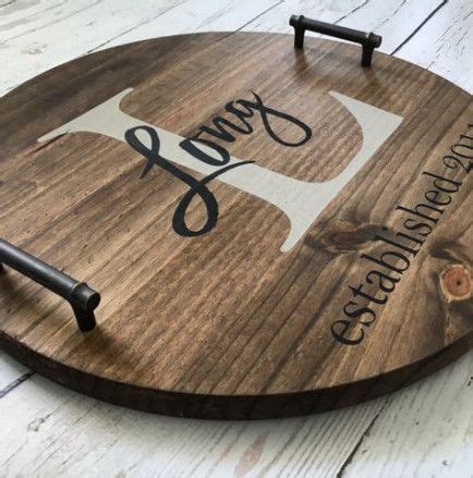 Wedding gifts cricut names 38+ Ideas | Rustic tray, Serving tray wood ...