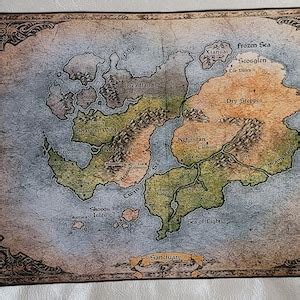 Diablo 4 Sanctuary Map Cloth Custom Made larger Scale - Etsy