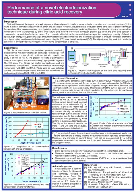 (PDF) Performance of a novel electrodeionization technique during ...