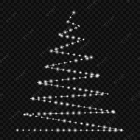 Premium Vector | Lights on christmas tree