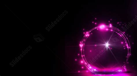 Purple Black Light Ring Pretty Powerpoint Background For Free Download - Slidesdocs