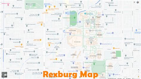 Rexburg, Idaho Map