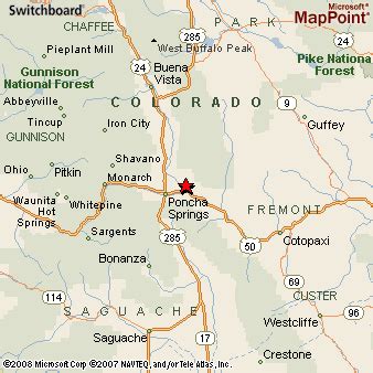 Where is Salida, Colorado? see area map & more