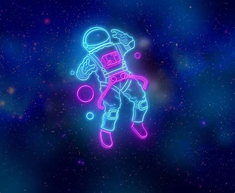 Neon Astronaut Wallpapers - Top Free Neon Astronaut Backgrounds - WallpaperAccess