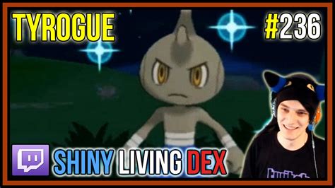 [LIVE] SHINY TYROGUE REACTION! | Shiny Living Dex #236 | Pokemon X and Y - YouTube