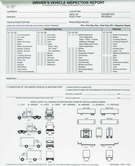 Driver Vehicle Inspection Reports Not Needed On Defect-Free Vehicles ...