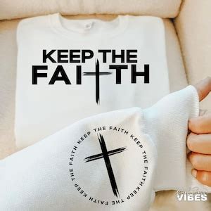 Keep the Faith SVG, Sleeve Svg, Pocket Svg, Front Back Svg, Spiritual ...