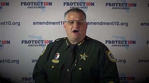 Brevard County Sheriff Wayne Ivey: The Importance of Amendment 10 - YouTube