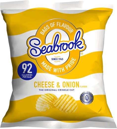 Seabrook Cheese & Onion Crisps - 50x18g: Amazon.co.uk: Grocery