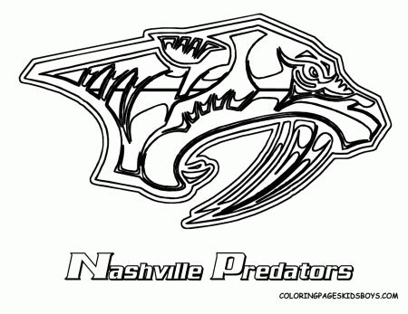 Nashville Predators Logo Coloring Page - Coloring Home
