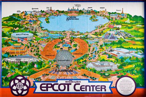 1982 EPCOT Center Fold out Map - a photo on Flickriver