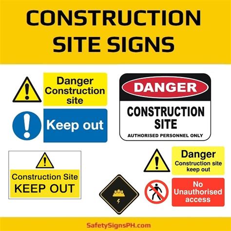 Construction Site Signs - SafetySignsPH.com Philippines