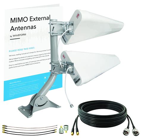 Buy 2x2 MIMO Log Periodic Outdoor Antenna Kit | for T-Mobile, AT&T, & Verizon 4G LTE & 5G ...