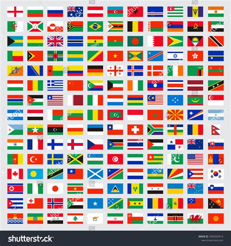 World Flags Collection Laws Name Independent Stock Illustration 1892929414 | Shutterstock