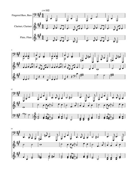 Shine Jesus Shine - Graham Kendrick Sheet music for Clarinet, Flute, Bass | Download free in PDF ...