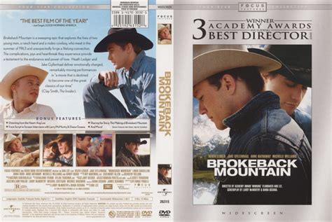 Brokeback Mountain (2005) WS R1 - Movie DVD - CD Label, DVD Cover, Front Cover