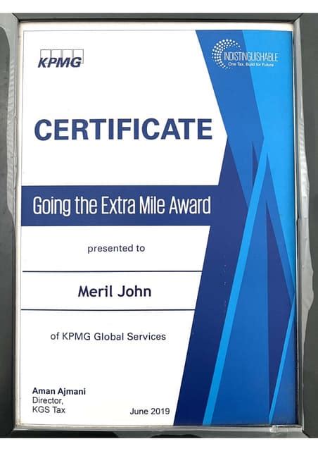 Going the Extra Mile Award 2019 | PDF